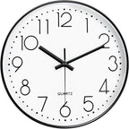 Wall Clock, Silent Wall Clocks Battery Operated 10 Inch Modern Non Ticking by MABPEDO