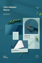 Dimoon 236''x17.7'' Blue Peel and Stick Wallpaper Contact Paper Modern Self - Image 4