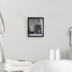 Funny Bathroom Wall Art Black and White Wall Decor, Classic Comedy Movie - Image 3