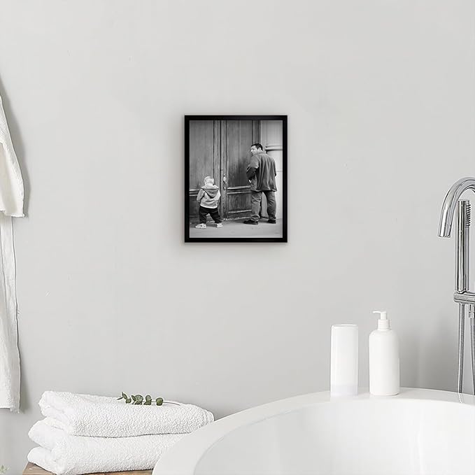 Funny Bathroom Wall Art Black and White Wall Decor, Classic Comedy Movie - Image 3