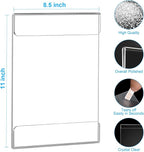 EHWINE 3 Pack 8.5 x 11 Wall Mount Acrylic Sign Holder, Wall Signs Photo Menu - Image 3