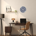 XNM 12 Inch Grey Modern Minimalist Wall Clocks Battery Operated Silent Non - Image 6