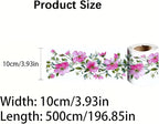 Pink Floral Wallpaper Border 196x4 Inch Peel and Stick Wall Border Self - Image 4