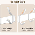 GWAAZXGZ White Wall Mounted Coat Rack - Image 5