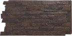 EverStone Acadia Ledge Faux Stone Panel, Dark Tobacco Color by EkenaMillwork