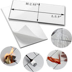 AULIGET 100-Piece Polished White Thick PVC Peel and Stick Backsplash - Image 5