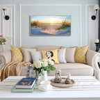 MHARTK66 Framed Wall Art for Living Room Modern Wall Decor for Bedroom Beach - Image 4