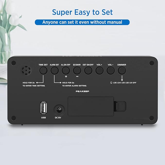 Peakeep Digital Clock, Alarm Clock - Image 6