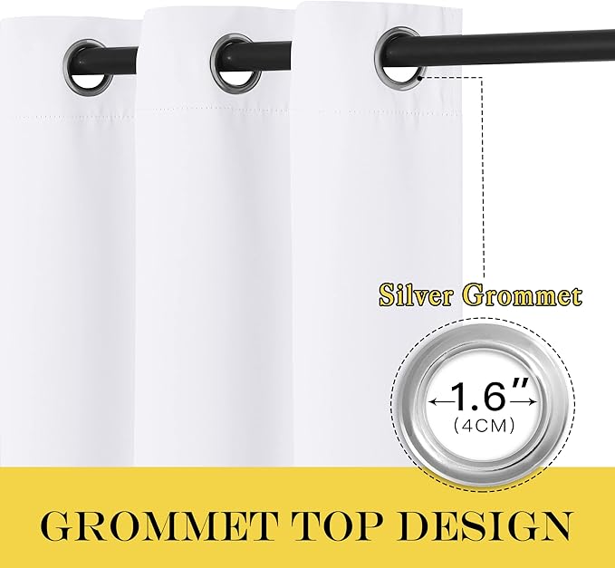 NICETOWN Room Darkneing Kitchen Curtain 45 inches Long - Image 2