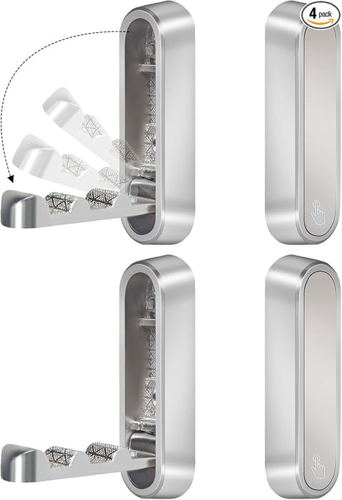 4PCS Foldable Wall Hooks, Heavy Duty Zinc Alloy Folding Wall Hooks, Folding by Unknown