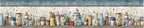 Rustic Country Mason Jar Wallpaper Border 196x4 Inch Peel and Stick Wall Border - Image 2
