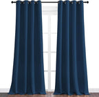 NICETOWN Moroccan Blue Blackout Curtains 120" Long - Image 2