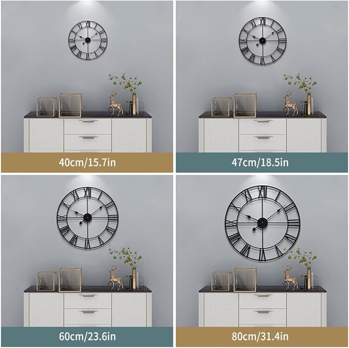 LEIKE 16" Large Wall Clocks Battery Operated, Round Modern Silent Non-Ticking - Image 7