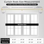 Curtain Rods 36-88 Inch, 1 Inch Adjustable Heavy Duty Room Darkening Window - Image 8