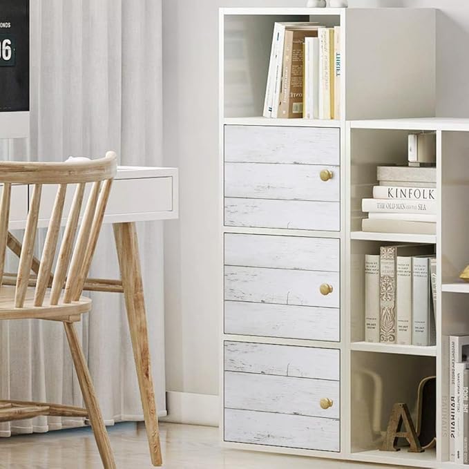 Abyssaly Peel and Stick Wallpaper 511.8"X 17.7" Thickened White Gray Wood - Image 5