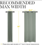 NICETOWN Window Curtain Panels, Thermal Insulated Solid Grommet Blackout - Image 7