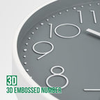 Wall Clock Non-Ticking Silent Modern Simple Style Round Decor Clock - Image 6