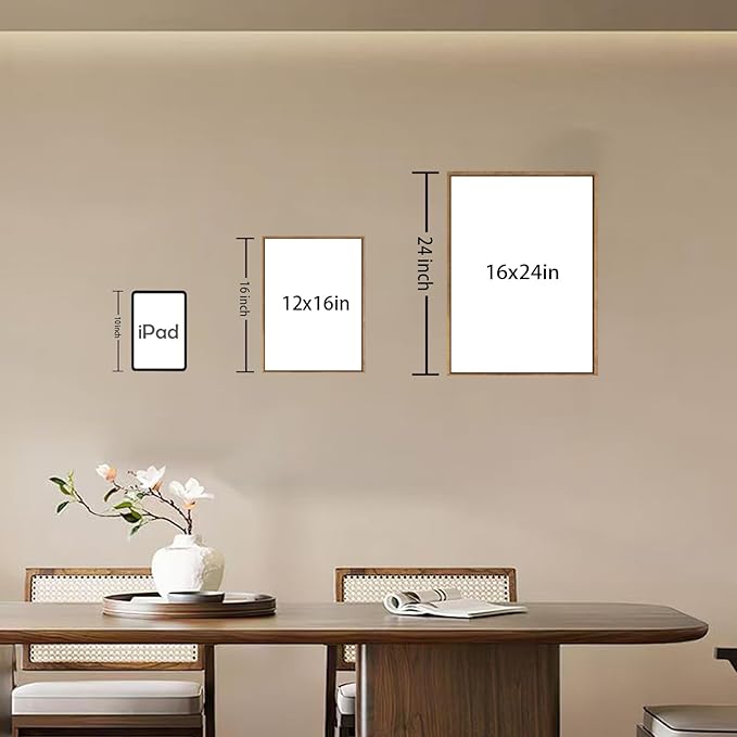 Bwodke Botanical Wall Art Plant Floral Watercolor Canvas Prints Set of 3 Framed - Image 6