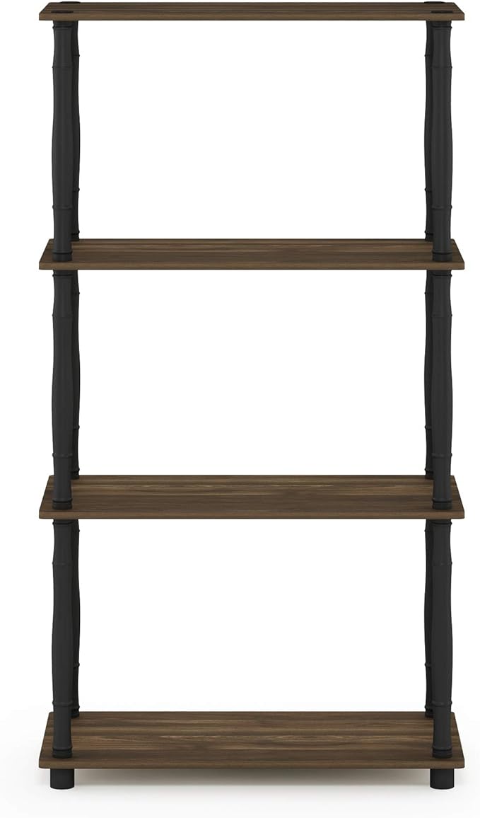 Furinno Turn-N-Tube 4-Tier Multipurpose Shelf Display Rack, Classic Tubes - Image 6