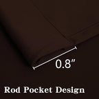 IGEMAEVE Blackout Curtains 108 Inch Length 2 Panels Set, Rod Pocket Energy - Image 3