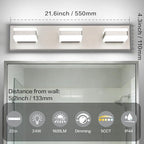 SOLFART Bathroom Light, 5 Color Temperature LED Bathroom Vanity Fixtures - Image 5