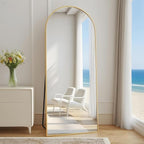 Dewfig Arched Full Length Mirror, Full Body Mirrors - Image 2