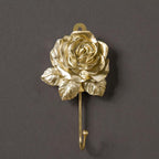 Gold Decorative Wall Hooks for Hanging, Cute Resin Flower Bow Coat Hooks - Image 4