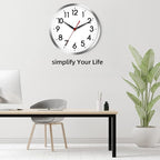 AKCISOT Wall Clock 10 Inch Silent Wall Clocks Battery Operated Non Ticking - Image 9