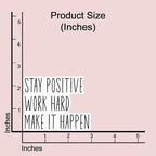 (3 pcs) Stay Positive Work Hard Make It Happen Motivational Stickers for Tumbler Funny Sarcastic Phrase Inspirational Quote Vinyl Decal for Kindle Laptop Water Bottle Phone Hard Hat - 3x2.5