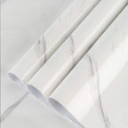 BAYYA Large White Marble Granite Wallpaper Peel Stick Thicken 24x354inch by BAYYAPeelandStickWallpaper