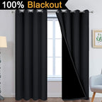Yakamok 90 Inch Length 100% Blackout Curtains - Image 2