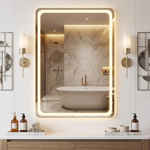 20"L x 28"W Led Bathroom Mirror by Lmsedf