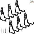 HUPBIPY Heavy Duty Garage Hooks 6 Pack, 2.8 inch Small U Shaped Hanger by HUPBIPY