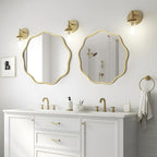 WallBeyond Round Wavy Mirror for Wall Decorative 20 inch, Modern Round Mirror - Image 2