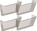 Gawerk Clear Acrylic Single Pocket, Plastic Hanging Wall Mount File Holder by Gawerk