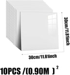 10pcs Peel and Stick Tile Shower Waterproof Marble Tiles Wall Panels, - Image 3
