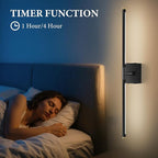 SAIMAND Wall Sconces Set of 2 Battery Operated, Wireless USB 8000mAh - Image 5