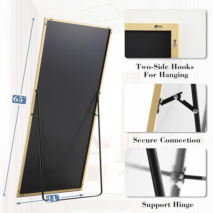 DUMOS 24"x65" Full Length Mirror - Image 5
