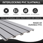 Slat Wall Paneling Garage Wall Organizer, Slat Board PVC Wall Panels Garage - Image 3