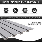Slatwall Panel Garage Organizer Heavy Duty Wall Mounted, PVC Slat Panels Home - Image 4