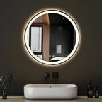 DUMOS 24 Inch Round LED Bathroom Mirror by DumosLifestyle