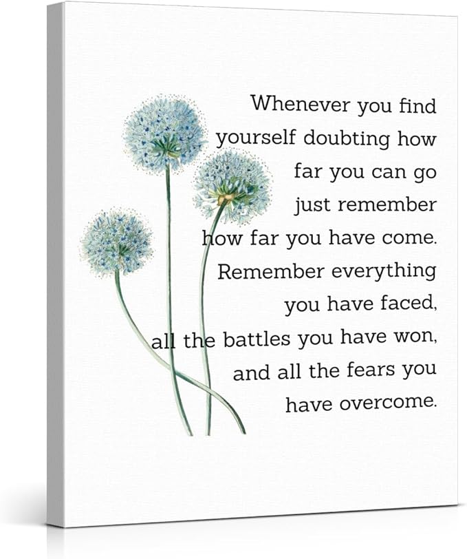 Motivational Quotes Wall Art Decor, Inspirational Graduation Decor Gift by VAHATAN