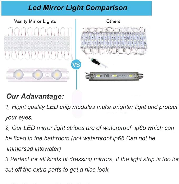 Led Vanity Mirror Lights, Hollywood Style Vanity Make Up Light, 10ft Ultra - Image 5