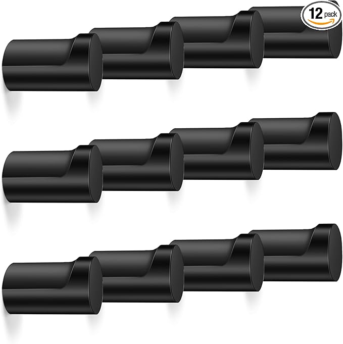 bsdonte 12 Pack Wood Wall Hooks, Heavy Duty Entryway Hat Hooks Wall Hangers by bsdonte