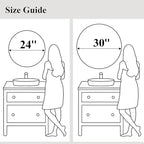 Fabuday Black Round Mirror 30 Inch - Image 7