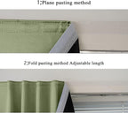 AJAZZ 100% Window Blinds Blackout Portable Blackout Curtains Adhesive Curtains - Image 5