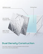 12-Pack Acoustic Panels, Peel & Stick Sound Proof Foam Panels - Image 3