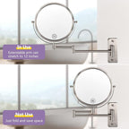 Wall Mounted Makeup Mirror, 1X/5X Magnifying Mirror Double Sided, 8 Inch - Image 5