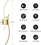 KARTOOSH Battery Operated Wall Sconce - Image 5