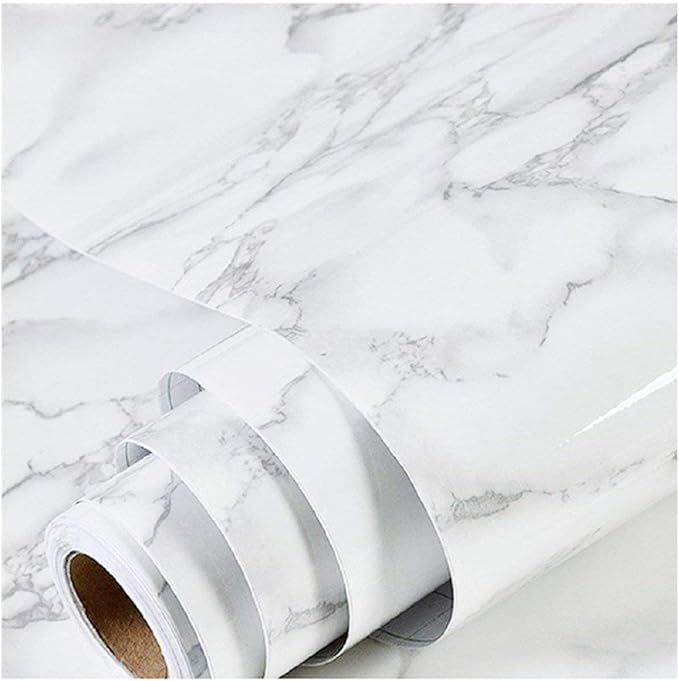 practicalWs Peel and Stick Marble Wallpaper 15.7'' x 472.4'' Marble Contact by practicalWs
